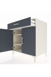 Kronos Şifonyer 2 Raflı Tek Çekmeceli 2 Kapaklı 88x59x96 - S70M066V2C