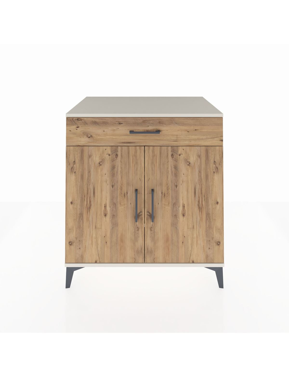 Kronos Şifonyer 2 Raflı Tek Çekmeceli 2 Kapaklı 88x59x96 Aytaşı-Çam