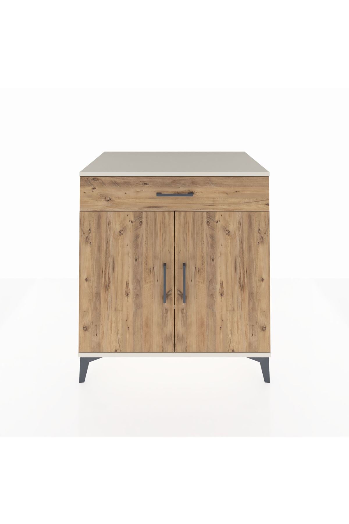 Kronos Şifonyer 2 Raflı Tek Çekmeceli 2 Kapaklı 88x59x96 Aytaşı-Çam