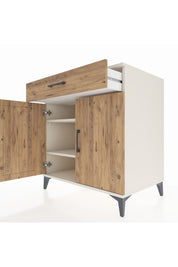 Kronos Şifonyer 2 Raflı Tek Çekmeceli 2 Kapaklı 88x59x96 Aytaşı-Çam