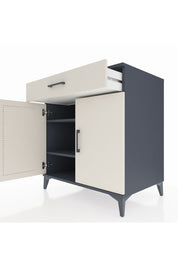 Kronos Şifonyer 2 Raflı Tek Çekmeceli 2 Kapaklı 88x59x96 Antrasit-Aytaşı