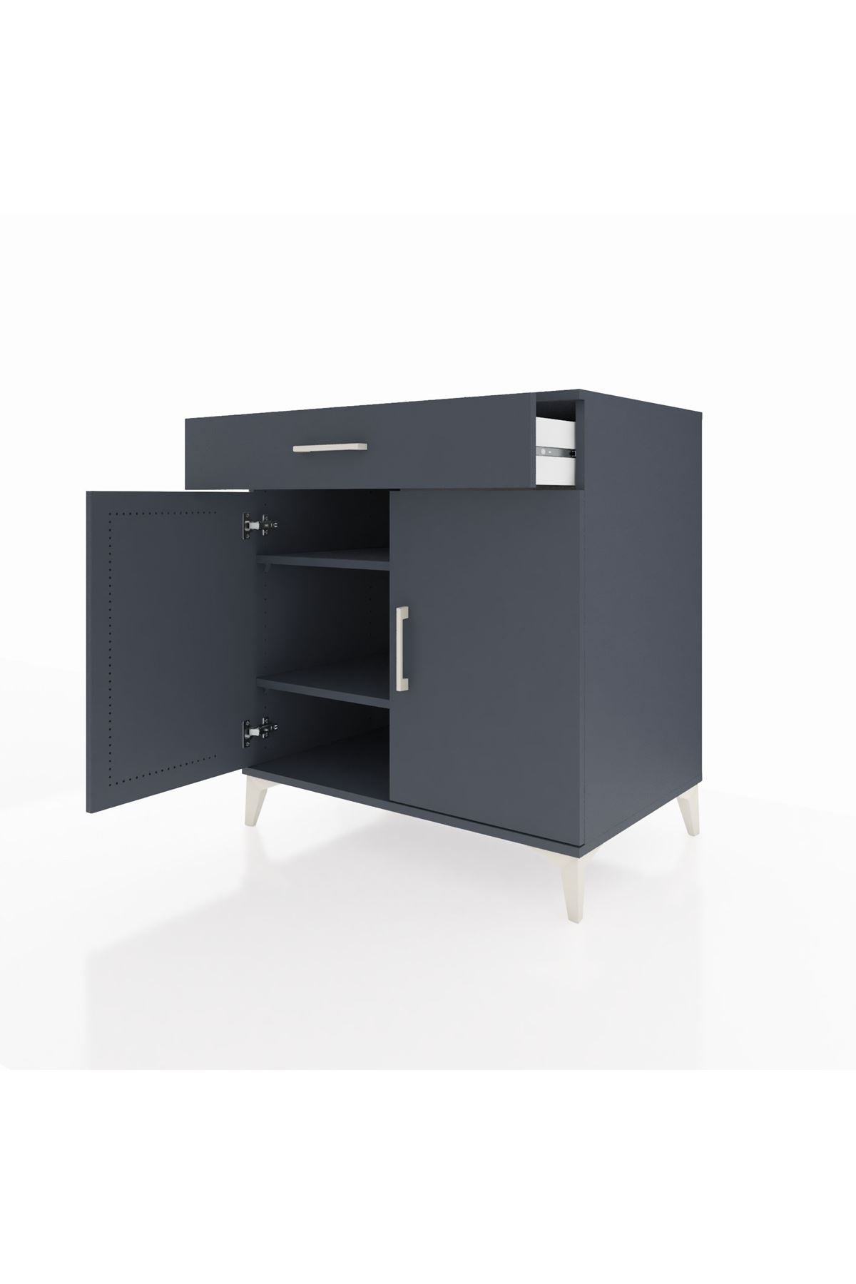 Kronos Şifonyer 2 Raflı Tek Çekmeceli 2 Kapaklı 88x59x96 - S70M066V5C