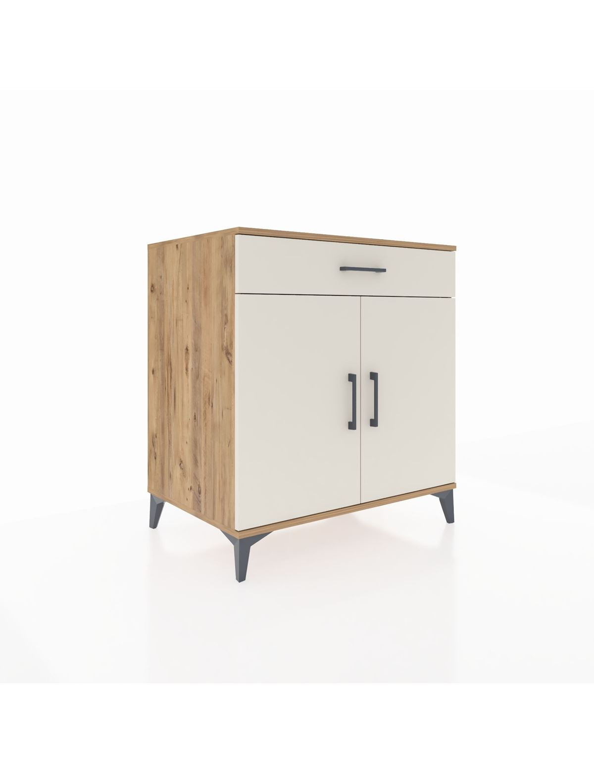 Kronos Şifonyer 2 Raflı Tek Çekmeceli 2 Kapaklı 88x59x96 Çam-Aytaşı