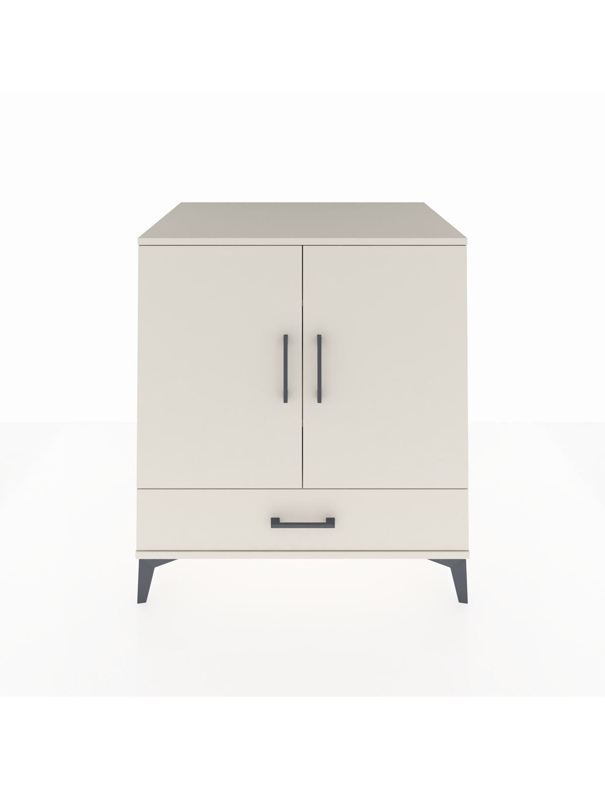 Kronos Şifonyer 3 Raflı Tek Çekmeceli 2 Kapaklı 88x59x96 Aytaşı-Aytaşı