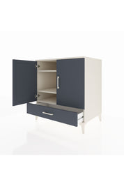 Kronos Şifonyer 3 Raflı Tek Çekmeceli 2 Kapaklı 88x59x96 Aytaşı-Antrasit