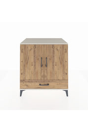 Kronos Şifonyer 3 Raflı Tek Çekmeceli 2 Kapaklı 88x59x96 Aytaşı-Çam