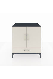 Kronos Şifonyer 3 Raflı Tek Çekmeceli 2 Kapaklı 88x59x96 Antrasit-Aytaşı