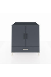 Kronos Şifonyer 3 Raflı Tek Çekmeceli 2 Kapaklı 88x59x96 Antrasit-Antrasit