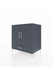 Kronos Şifonyer 3 Raflı Tek Çekmeceli 2 Kapaklı 88x59x96 Antrasit-Antrasit