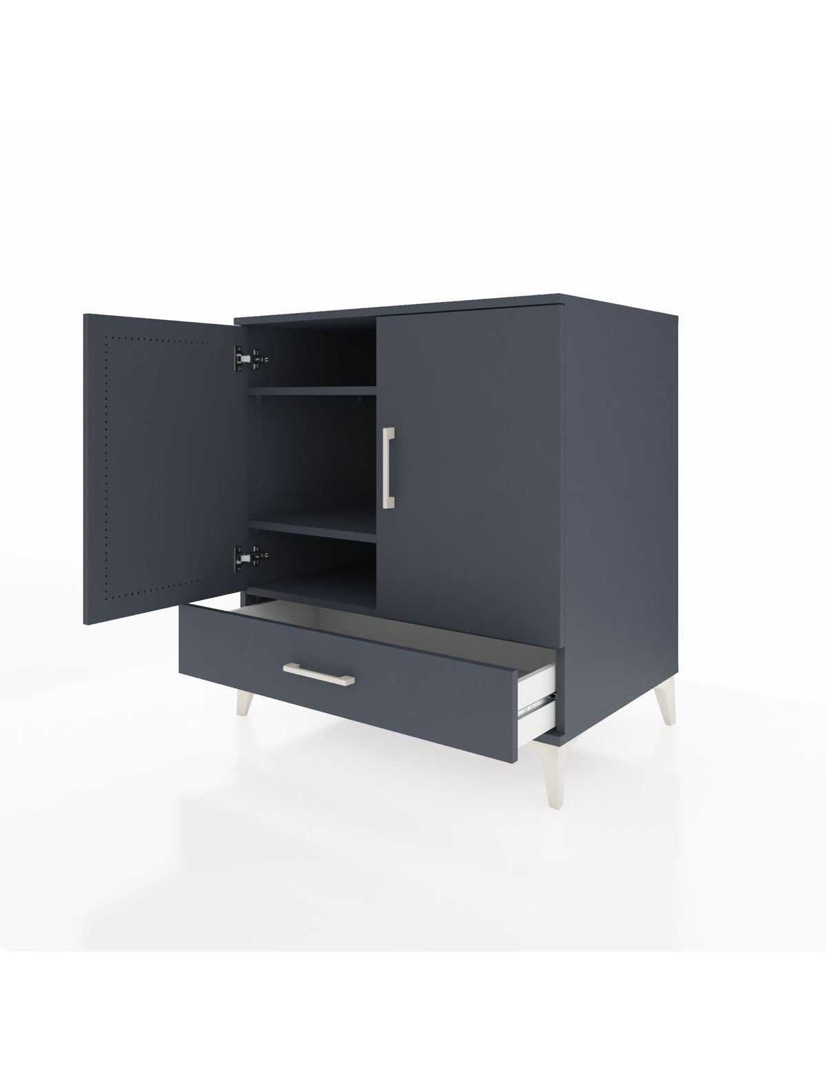 Kronos Şifonyer 3 Raflı Tek Çekmeceli 2 Kapaklı 88x59x96 - S70M067V5C