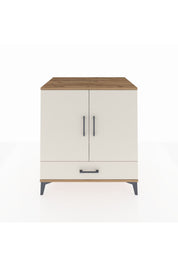 Kronos Şifonyer 3 Raflı Tek Çekmeceli 2 Kapaklı 88x59x96 Çam-Aytaşı