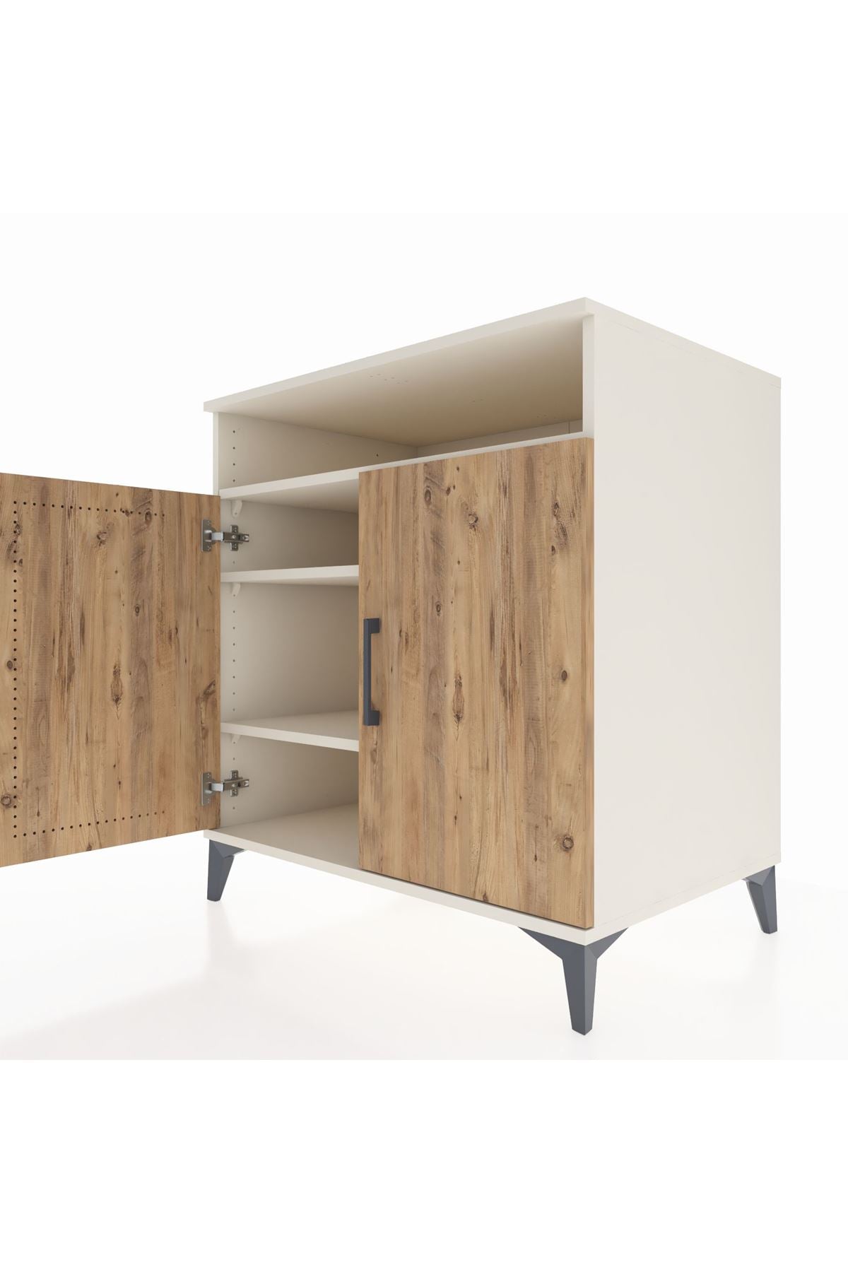 Kronos Şifonyer 3 Raflı 2 Kapaklı 88x59x96 Aytaşı-Çam