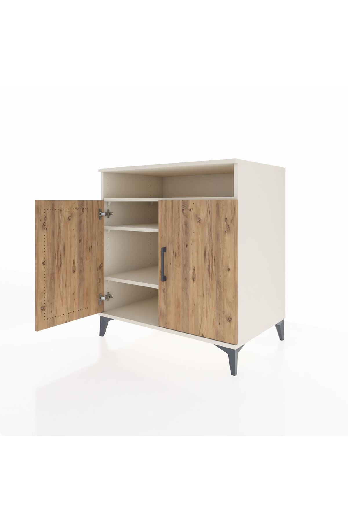 Kronos Şifonyer 3 Raflı 2 Kapaklı 88x59x96 Aytaşı-Çam