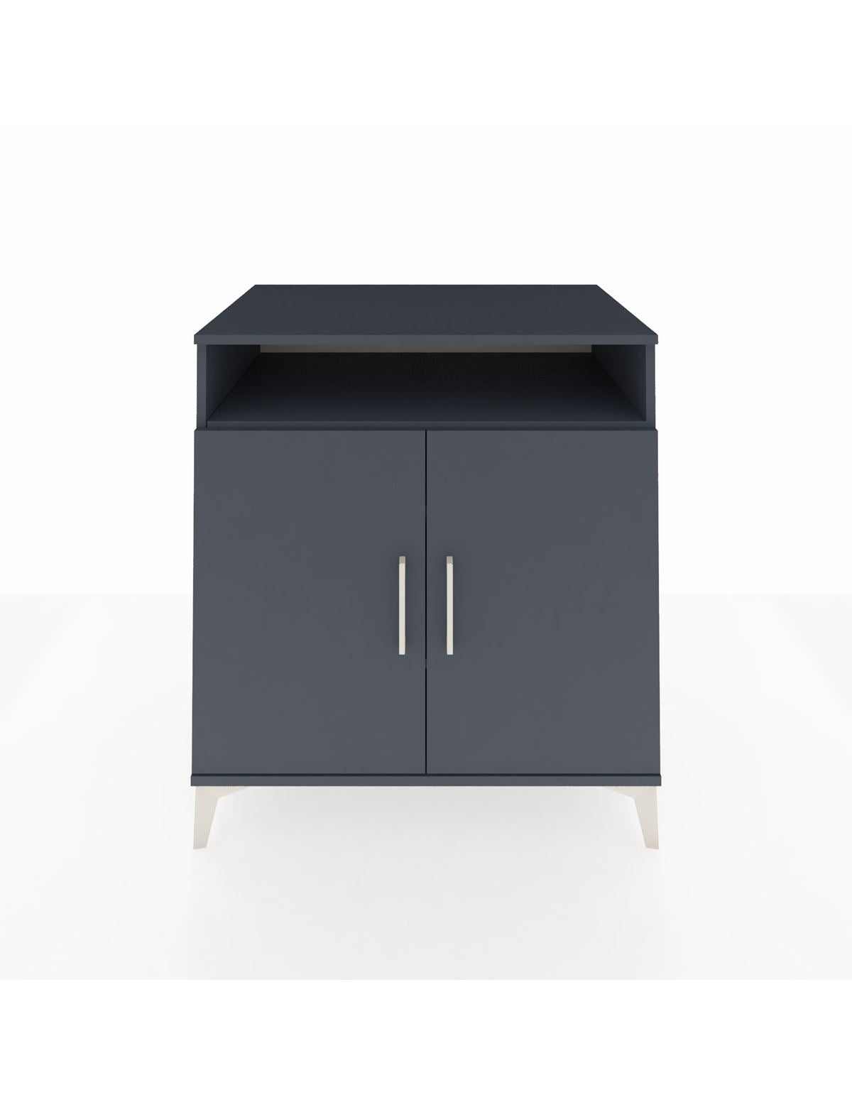 Kronos Şifonyer 3 Raflı 2 Kapaklı 88x59x96 Antrasit-Antrasit