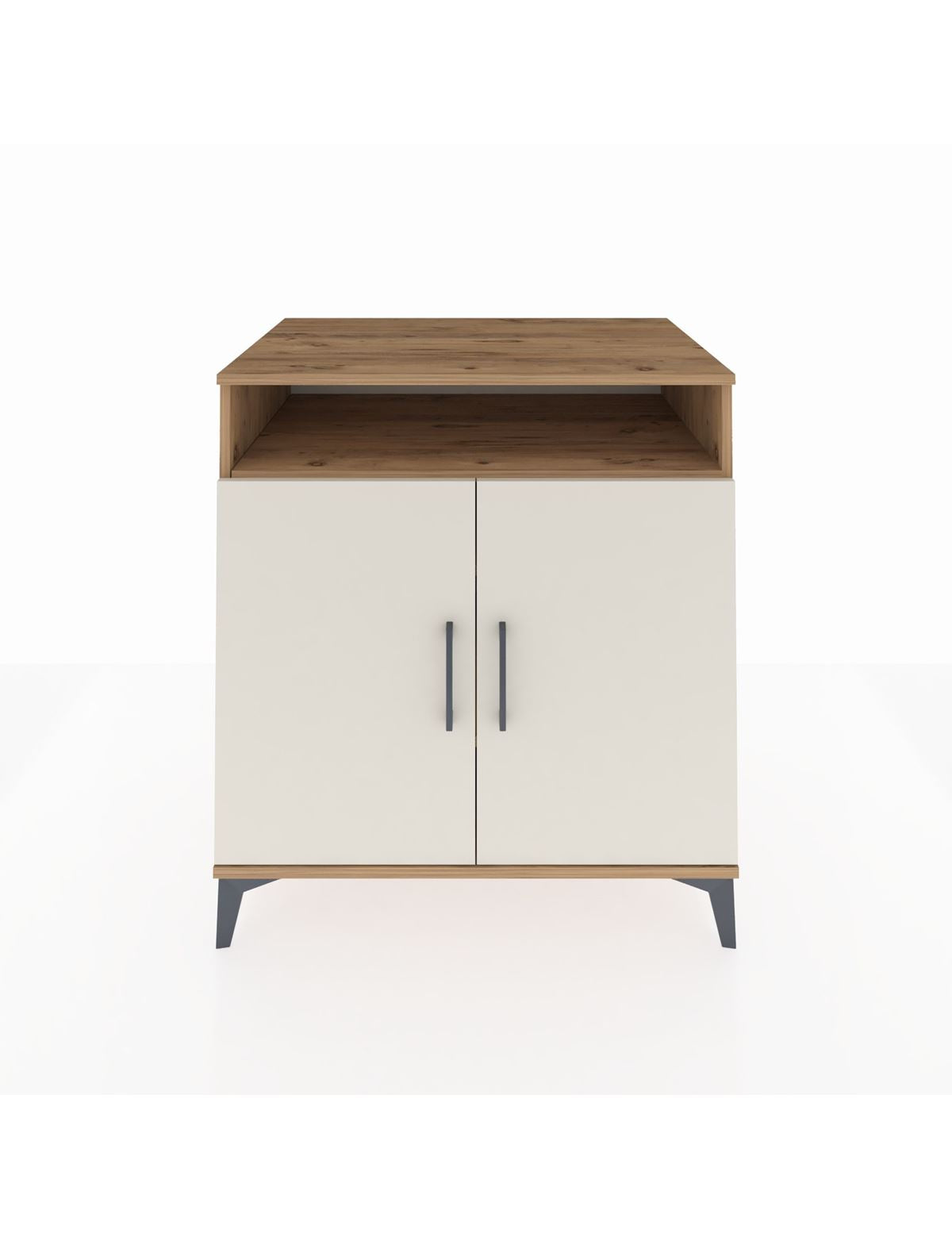 Kronos Şifonyer 3 Raflı 2 Kapaklı 88x59x96 Çam-Aytaşı