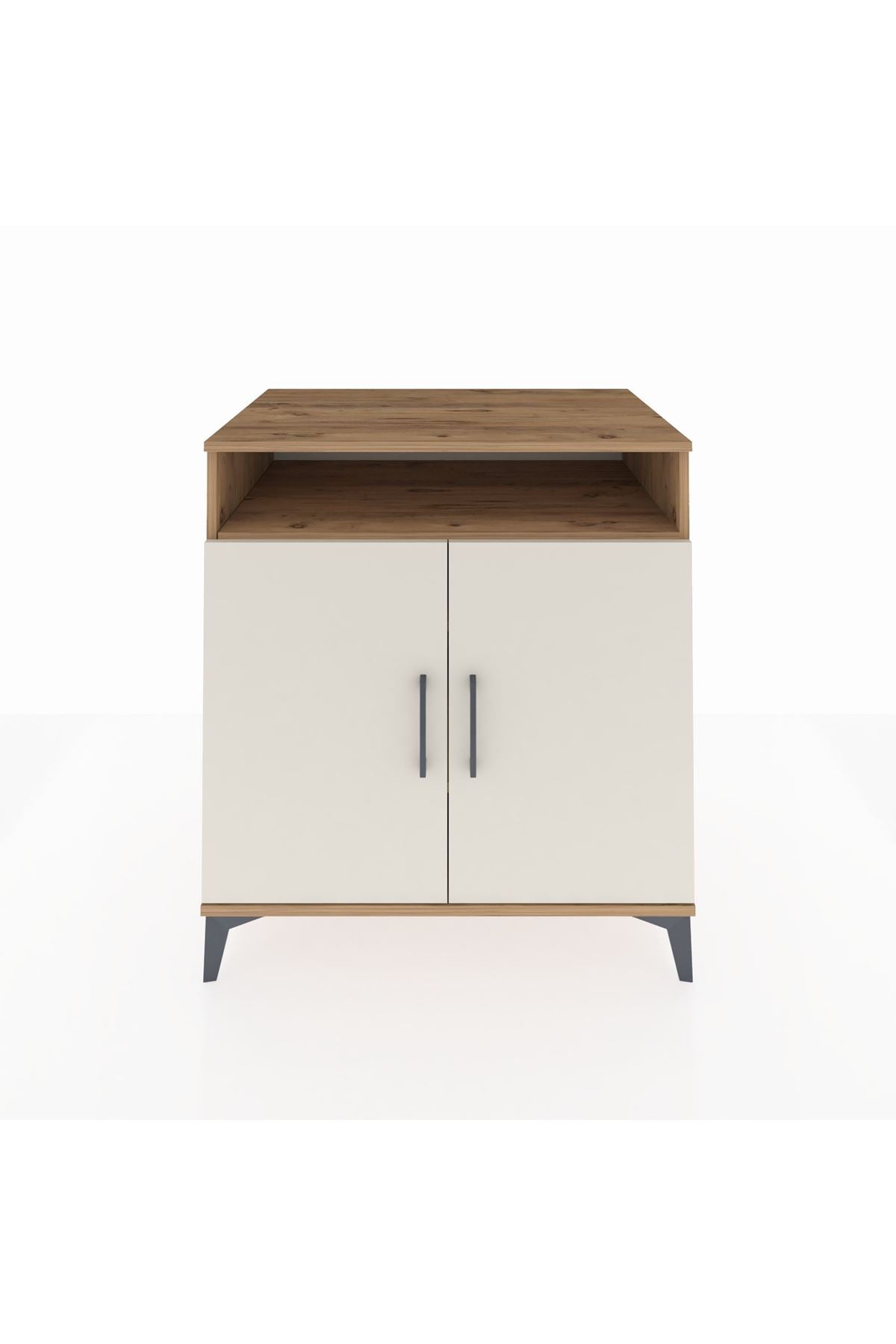 Kronos Şifonyer 3 Raflı 2 Kapaklı 88x59x96 Çam-Aytaşı