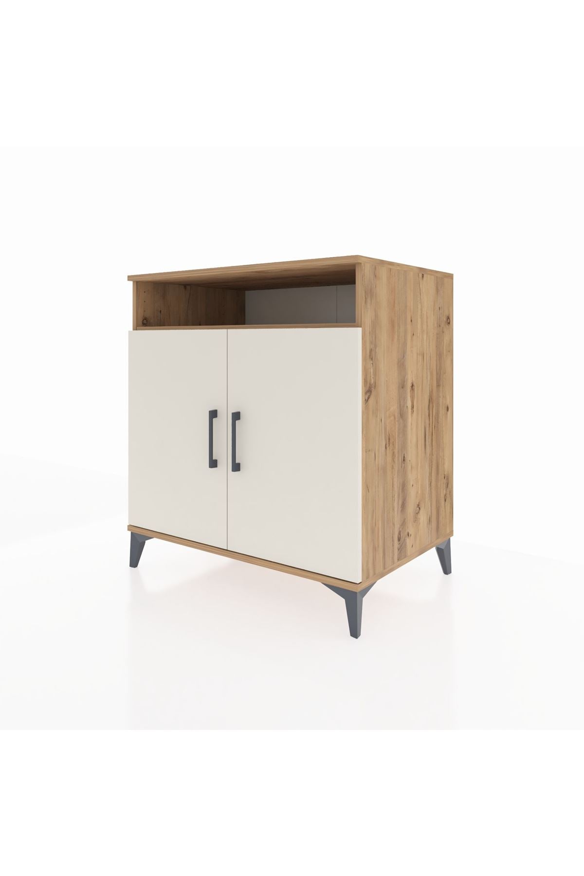 Kronos Şifonyer 3 Raflı 2 Kapaklı 88x59x96 Çam-Aytaşı