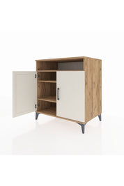 Kronos Şifonyer 3 Raflı 2 Kapaklı 88x59x96 Çam-Aytaşı