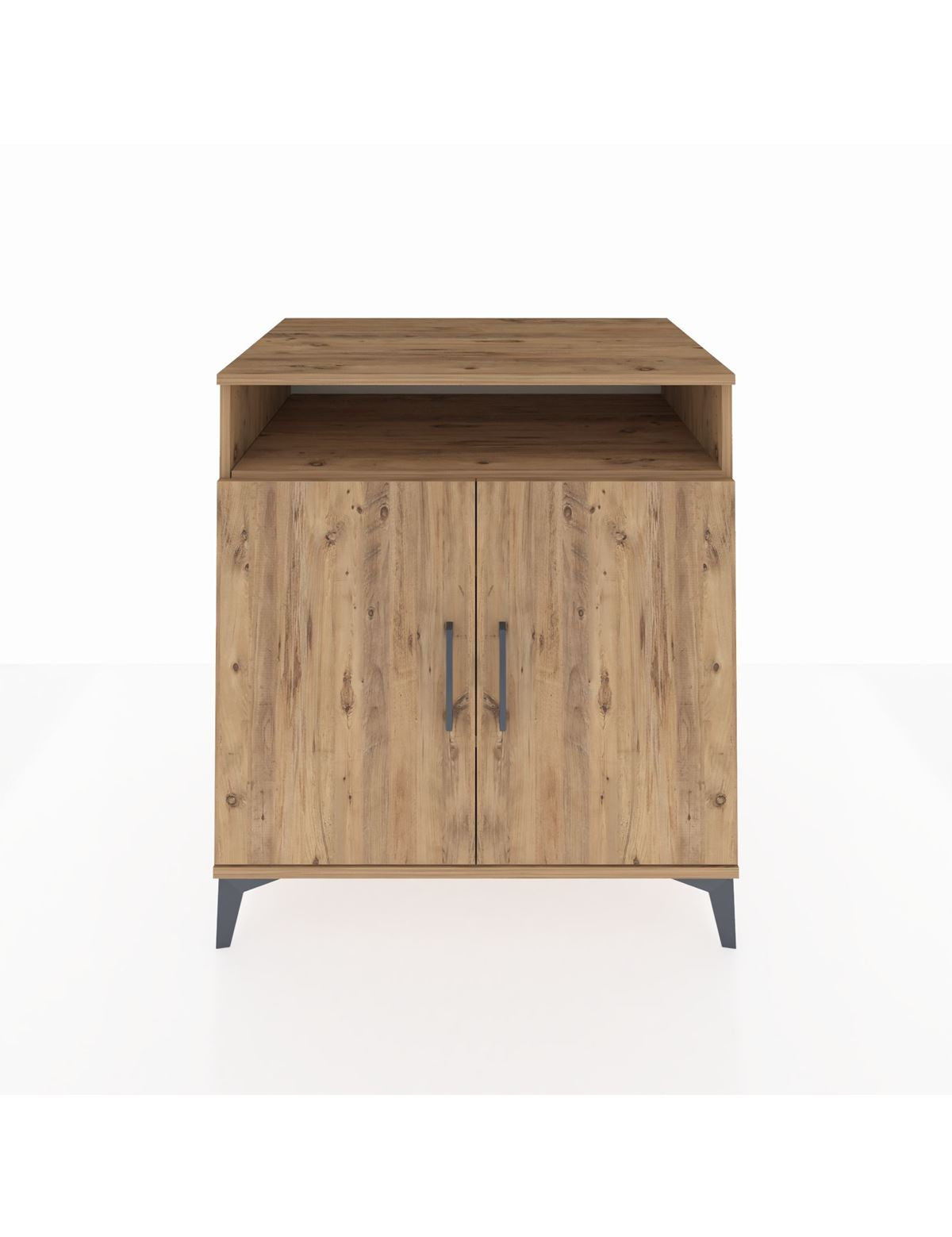 Kronos Şifonyer 3 Raflı 2 Kapaklı 88x59x96 Çam-Çam