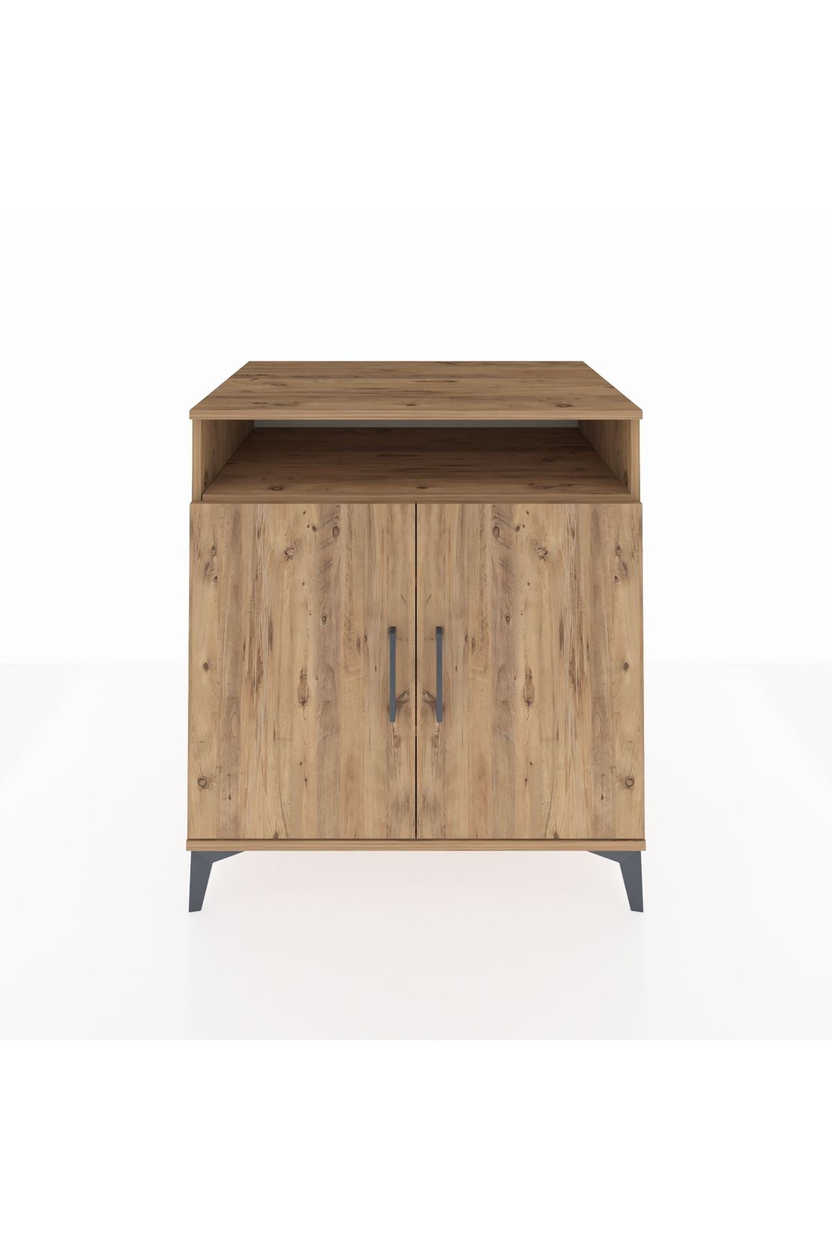 Kronos Şifonyer 3 Raflı 2 Kapaklı 88x59x96 Çam-Çam