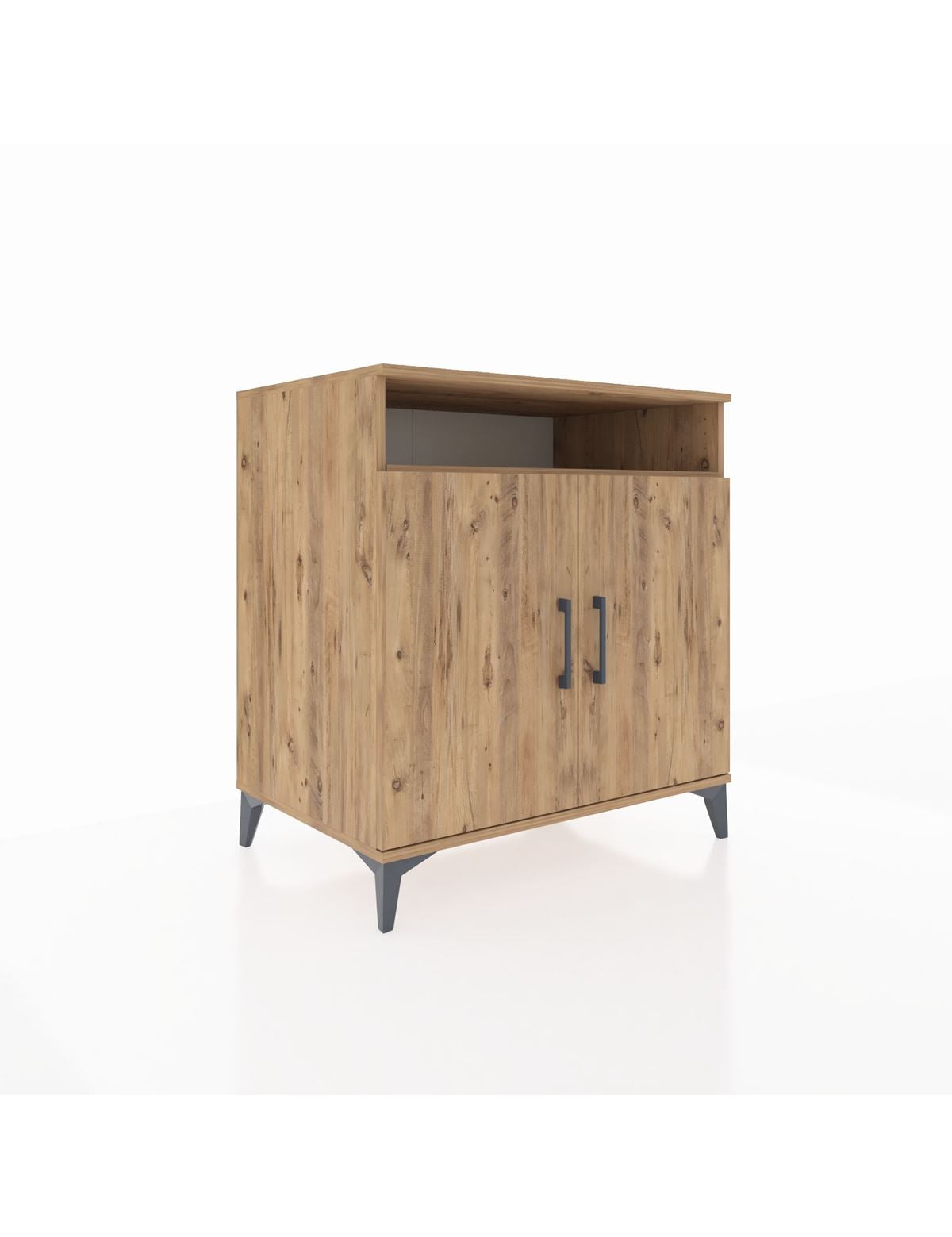 Kronos Şifonyer 3 Raflı 2 Kapaklı 88x59x96 Çam-Çam