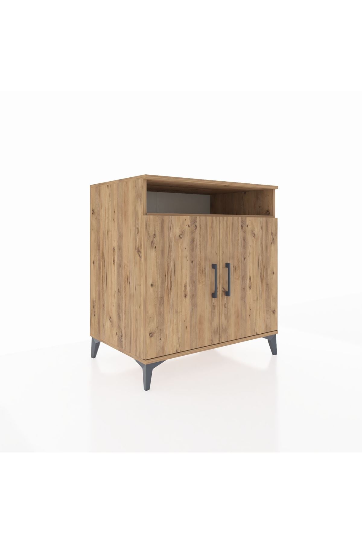 Kronos Şifonyer 3 Raflı 2 Kapaklı 88x59x96 Çam-Çam