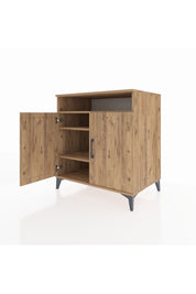 Kronos Şifonyer 3 Raflı 2 Kapaklı 88x59x96 Çam-Çam