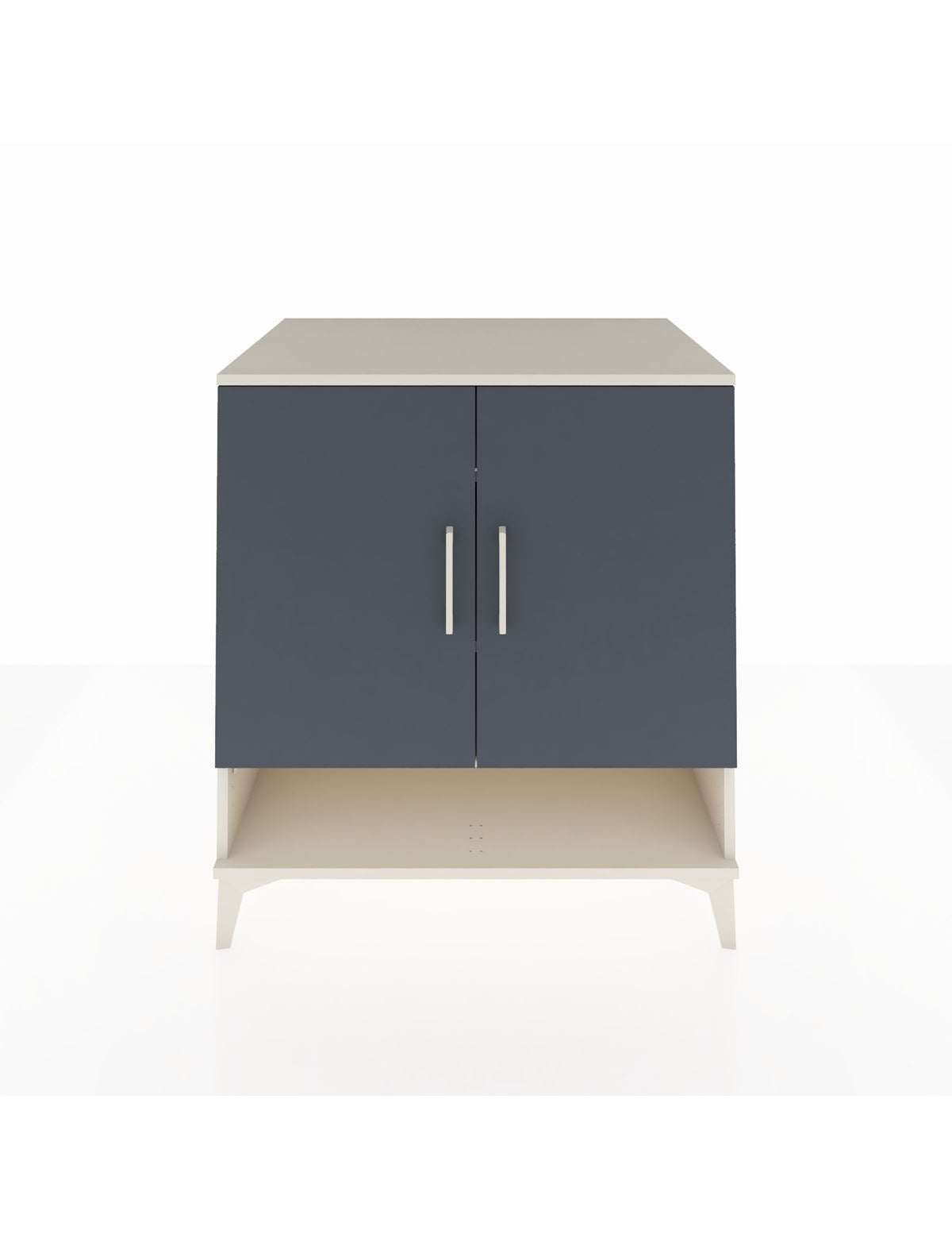 Kronos Şifonyer 3 Raflı 2 Kapaklı 88x59x96 Aytaşı-Antrasit