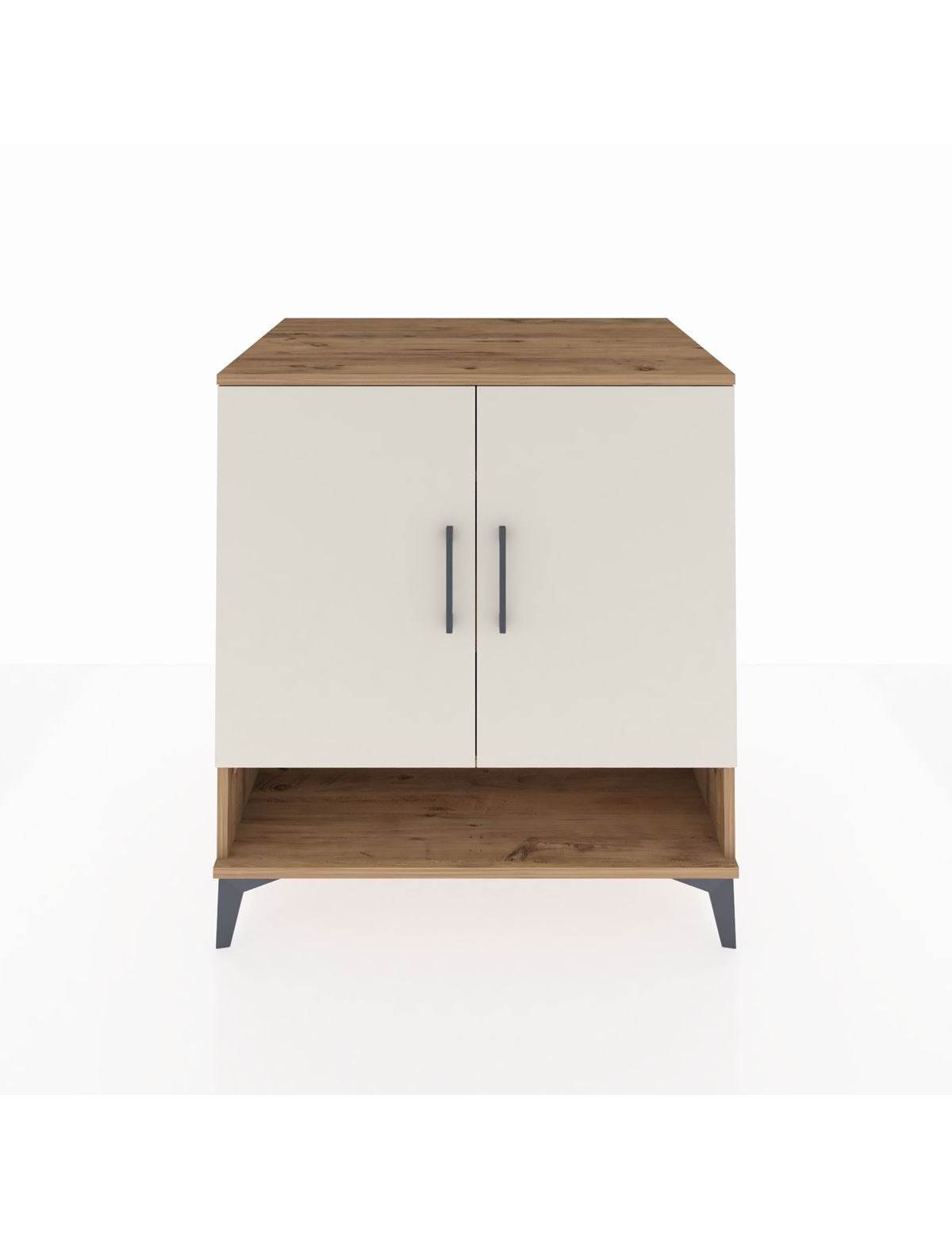 Kronos Şifonyer 3 Raflı 2 Kapaklı 88x59x96 Çam-Aytaşı