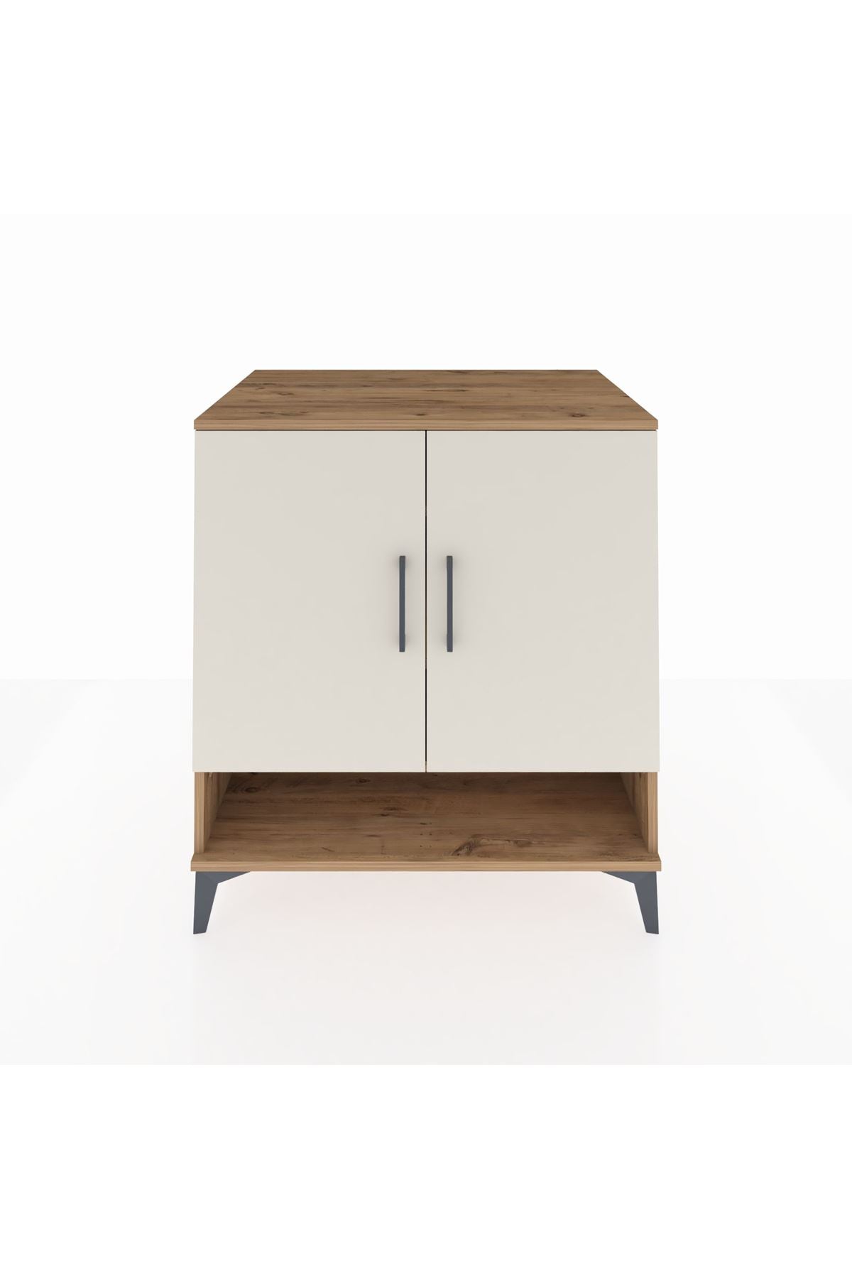 Kronos Şifonyer 3 Raflı 2 Kapaklı 88x59x96 Çam-Aytaşı