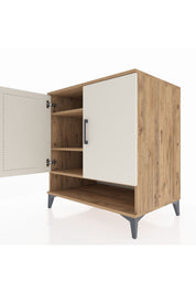 Kronos Şifonyer 3 Raflı 2 Kapaklı 88x59x96 Çam-Aytaşı