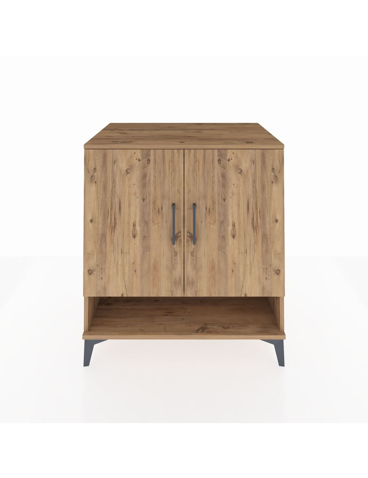 Kronos Şifonyer 3 Raflı 2 Kapaklı 88x59x96 Çam-Çam