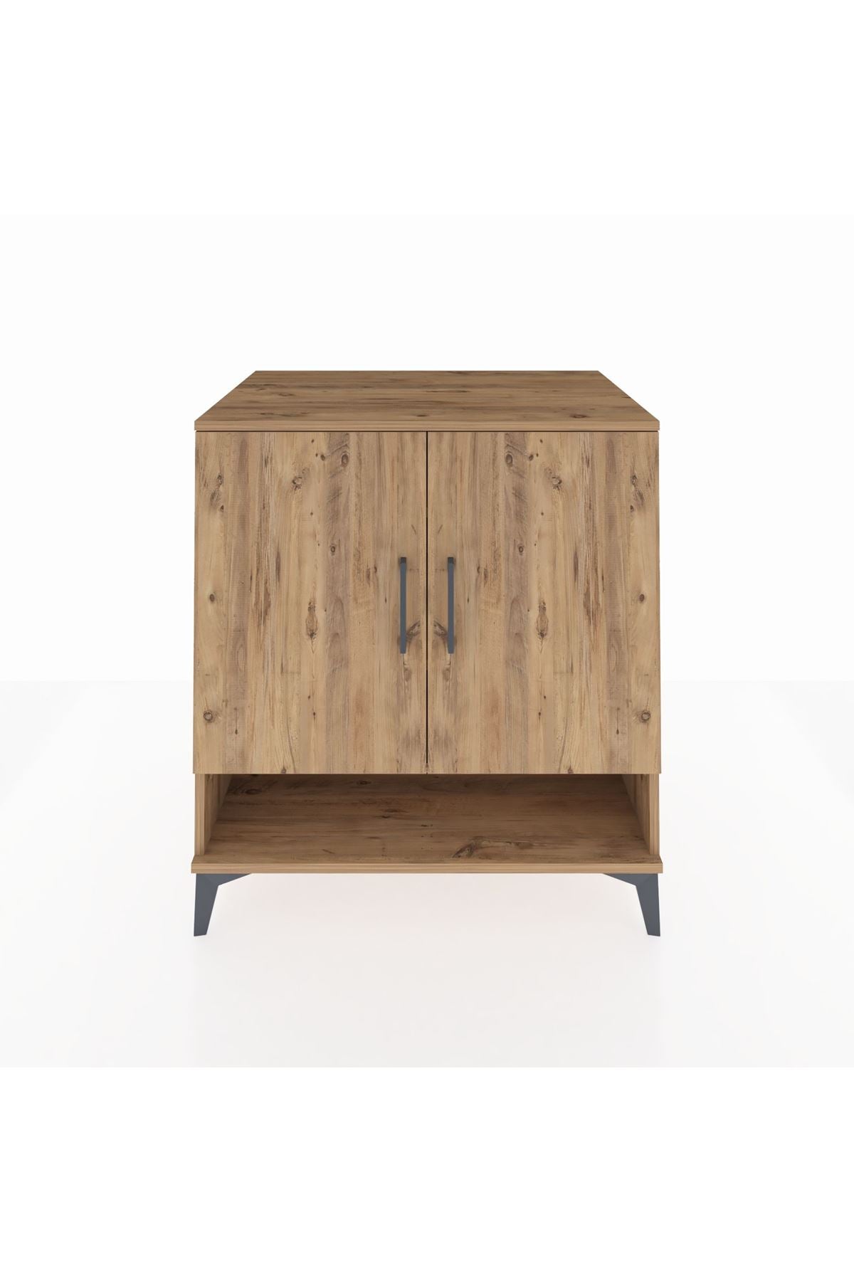 Kronos Şifonyer 3 Raflı 2 Kapaklı 88x59x96 Çam-Çam