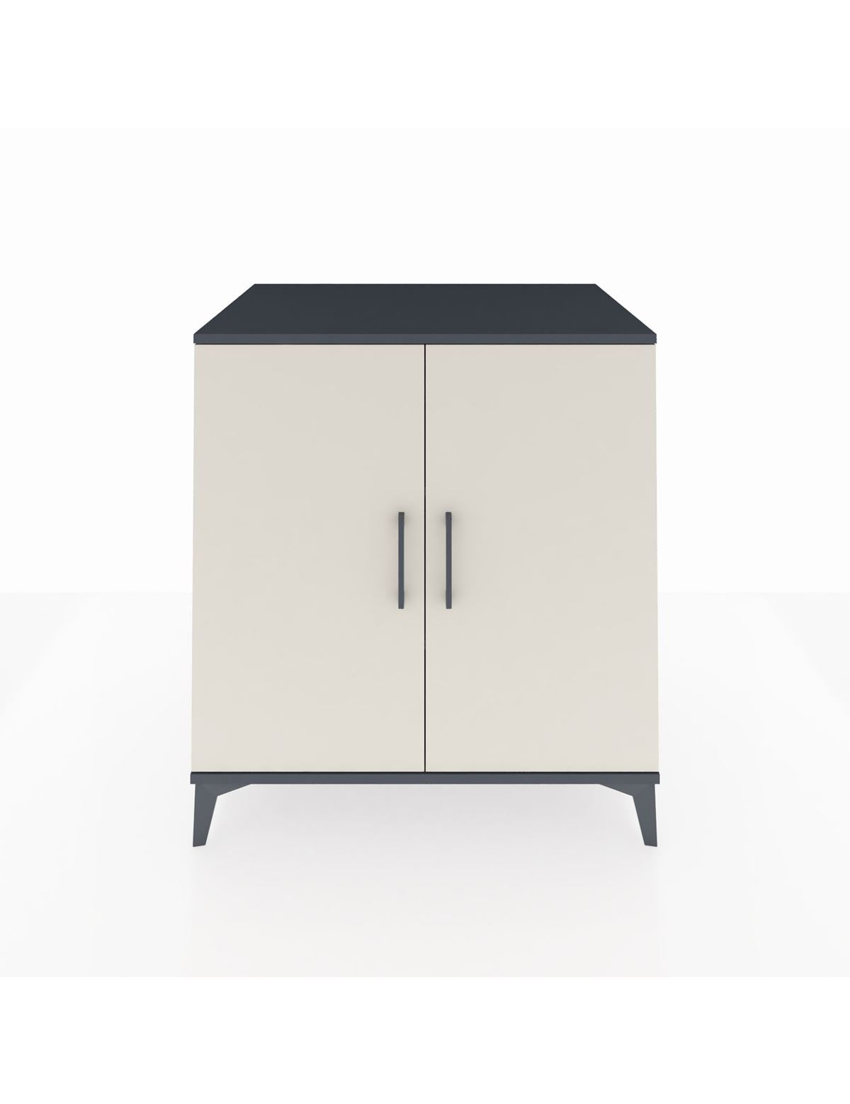 Kronos Şifonyer 2 Raflı 2 Kapaklı 88x59x96 Antrasit-Aytaşı