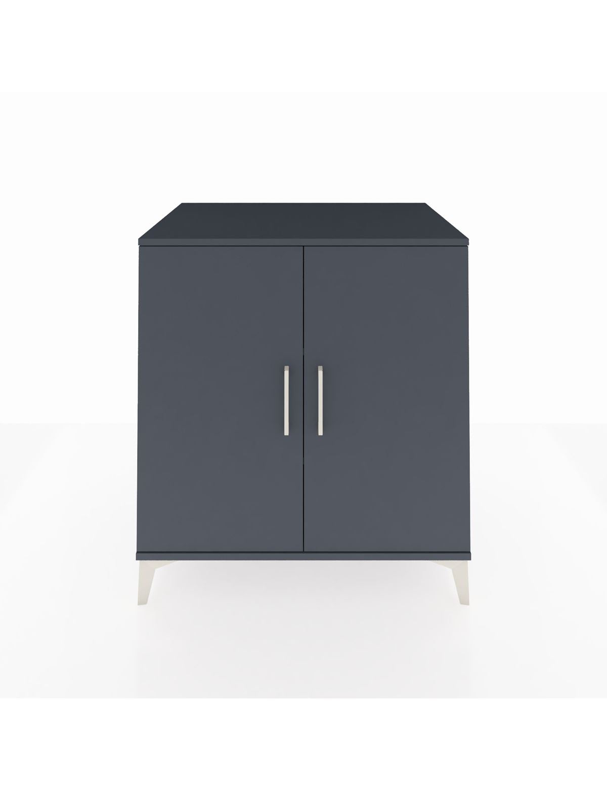 Kronos Şifonyer 2 Raflı 2 Kapaklı 88x59x96 Antrasit-Antrasit