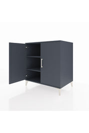 Kronos Şifonyer 2 Raflı 2 Kapaklı 88x59x96 Antrasit-Antrasit