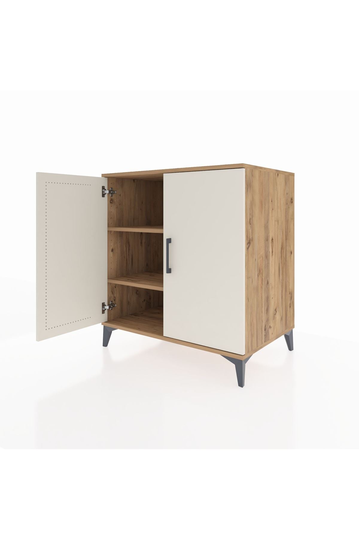 Kronos Şifonyer 2 Raflı 2 Kapaklı 88x59x96 Çam-Aytaşı