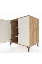 Kronos Şifonyer 2 Raflı 2 Kapaklı 88x59x96 Çam-Aytaşı