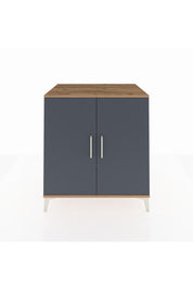 Kronos Şifonyer 2 Raflı 2 Kapaklı 88x59x96 Çam-Antrasit