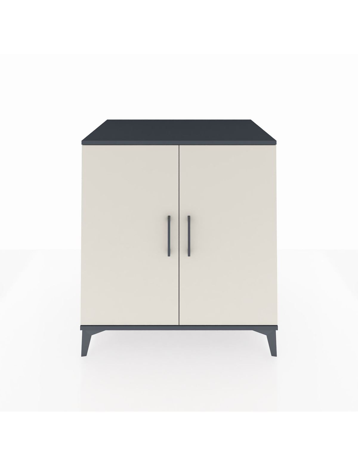 Kronos Şifonyer 2 Kapaklı 88x59x96 Antrasit-Aytaşı