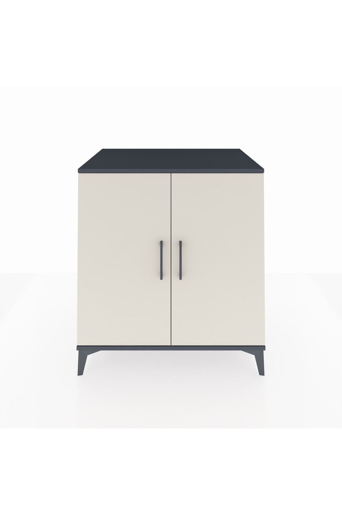 Kronos Şifonyer 2 Kapaklı 88x59x96 Antrasit-Aytaşı