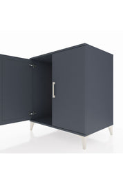 Kronos Şifonyer 2 Kapaklı 88x59x96 Antrasit-Antrasit