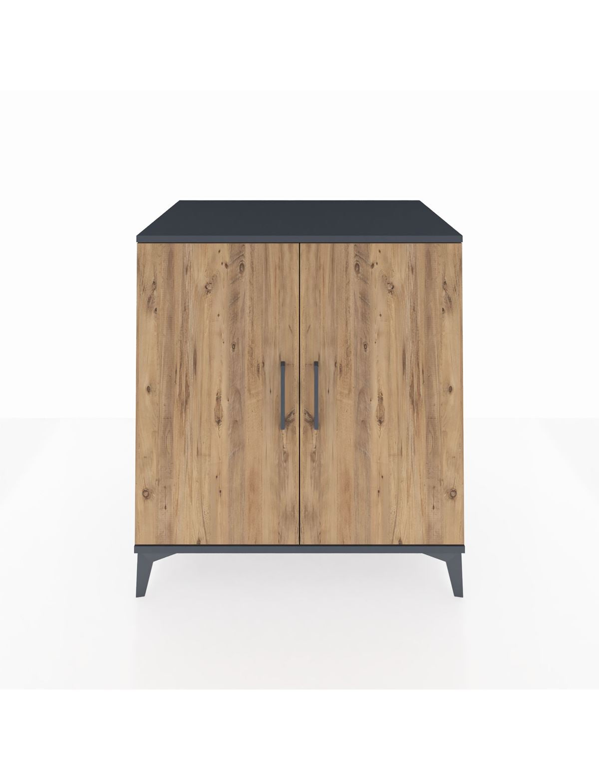 Kronos Şifonyer 2 Kapaklı 88x59x96 Antrasit-Çam