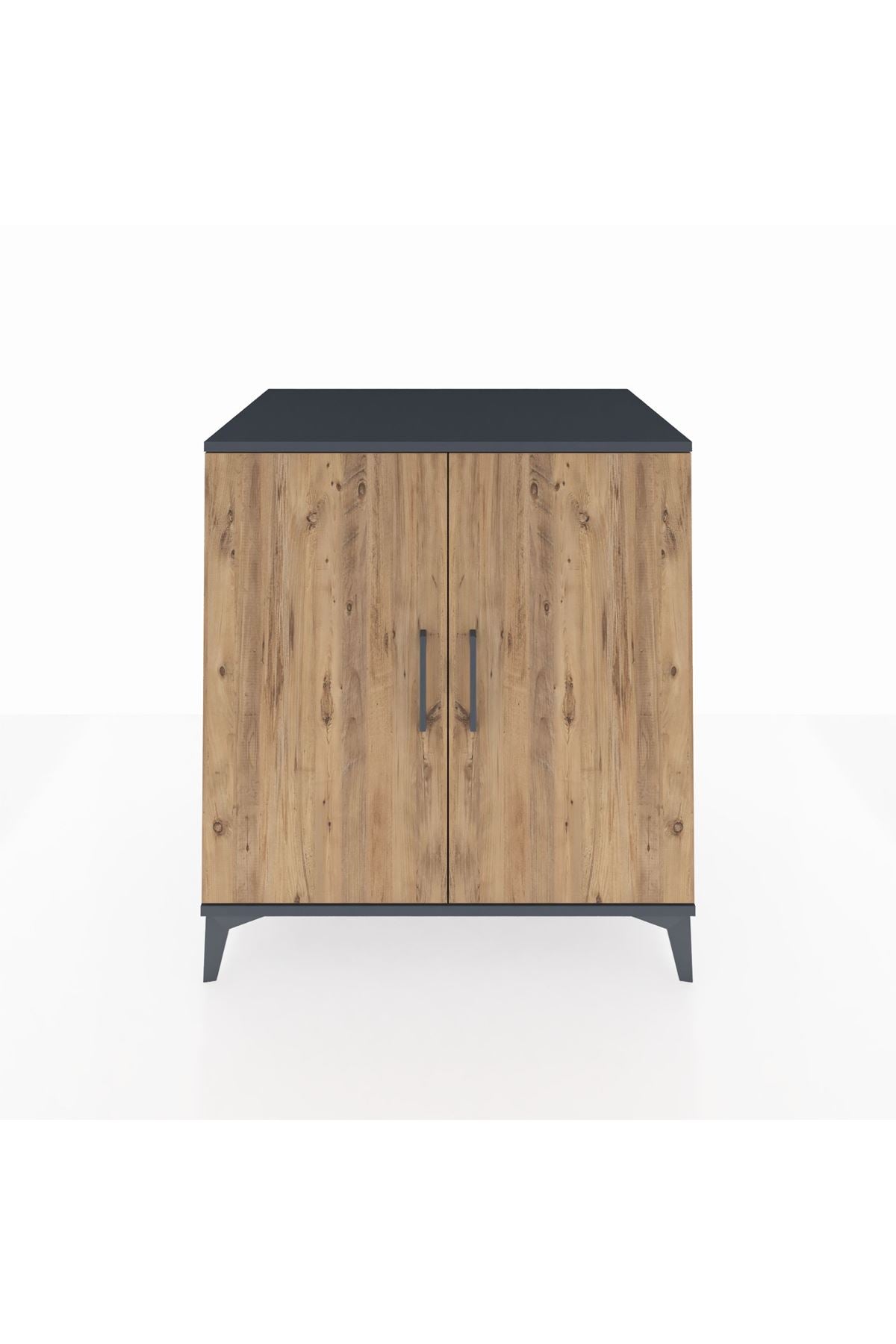 Kronos Şifonyer 2 Kapaklı 88x59x96 Antrasit-Çam