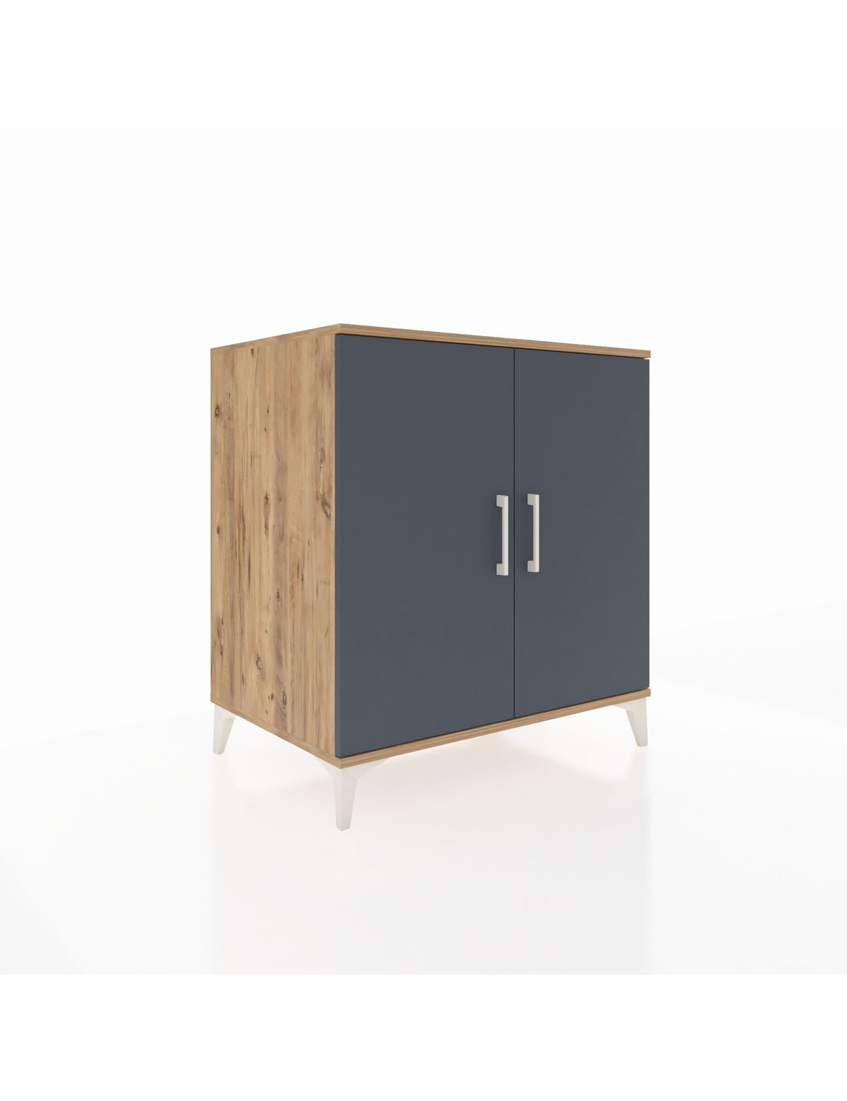 Kronos Şifonyer 2 Kapaklı 88x59x96 Çam-Antrasit