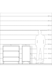 Kronos Şifonyer 2 Raflı 88x59x96 Aytaşı-Antrasit