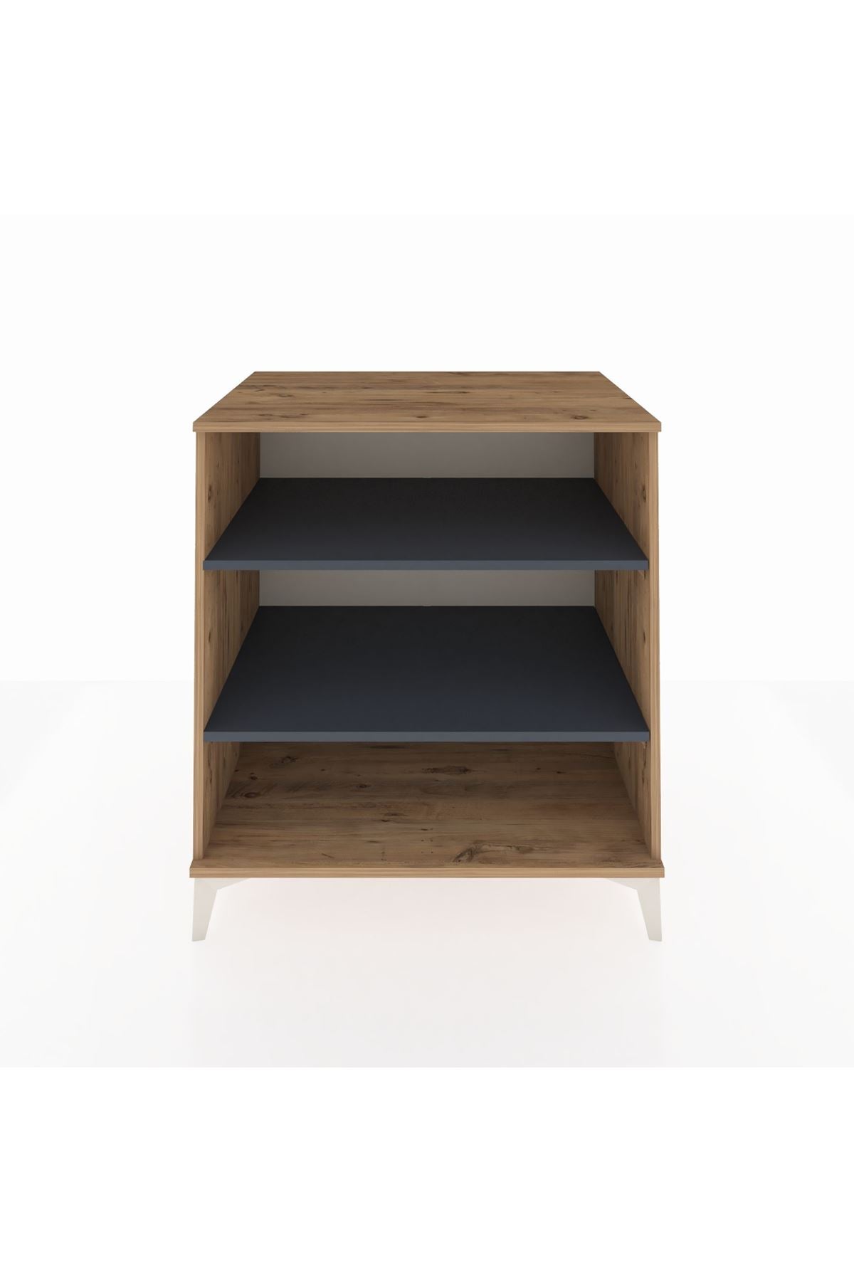 Kronos Şifonyer 2 Raflı 88x59x96 Çam-Antrasit