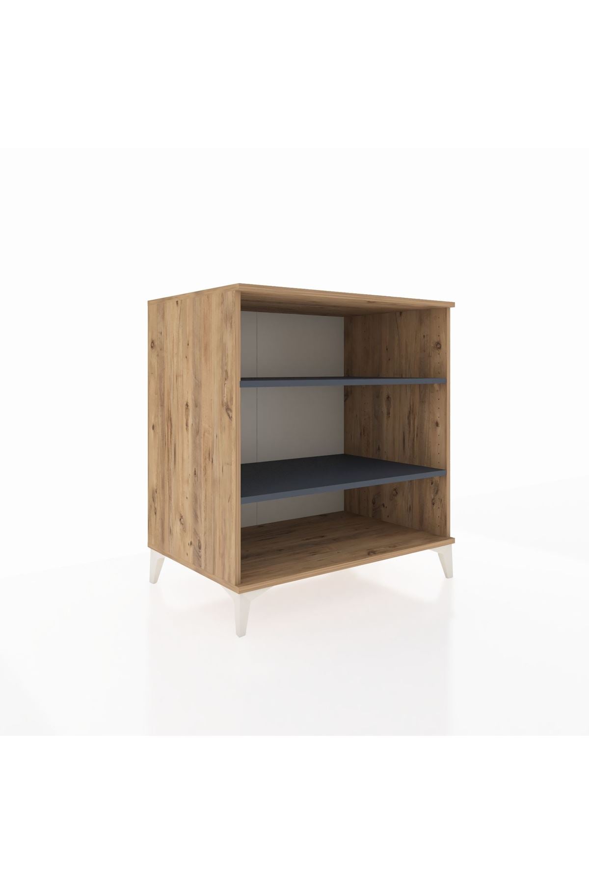 Kronos Şifonyer 2 Raflı 88x59x96 Çam-Antrasit