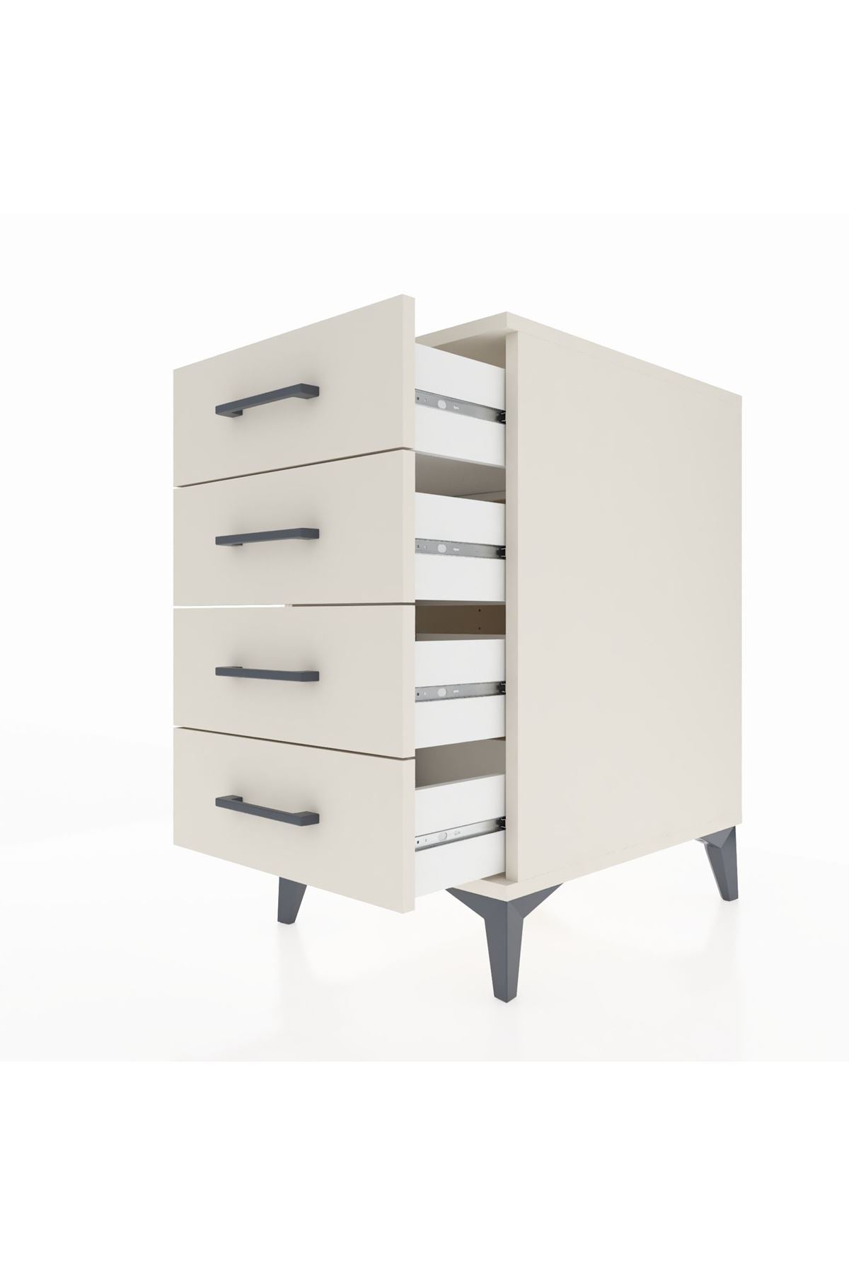 Kronos Komodin 4 Çekmeceli 44x59x80 Aytaşı-Aytaşı