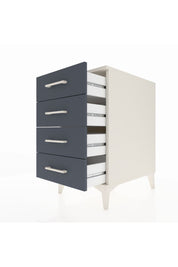 Kronos Komodin 4 Çekmeceli 44x59x80 Aytaşı-Antrasit